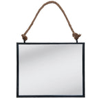 Spiegel 50x40 cm Zwart MDF Grote Spiegel
