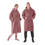 Textino Teddy - Oversized Hoodie 70x110 cm - unisex - Woestijnzand - roze - 1 stuk